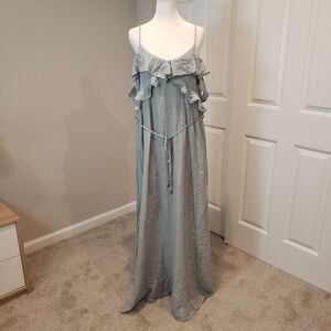 Wishlist Apparel Women's Maxi Ruffle Dress Size L
